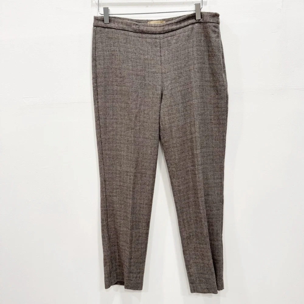 Talbots Italian Wool Blend Tapered Ankle Pants Tan Size 8 - Picture 2 of 9